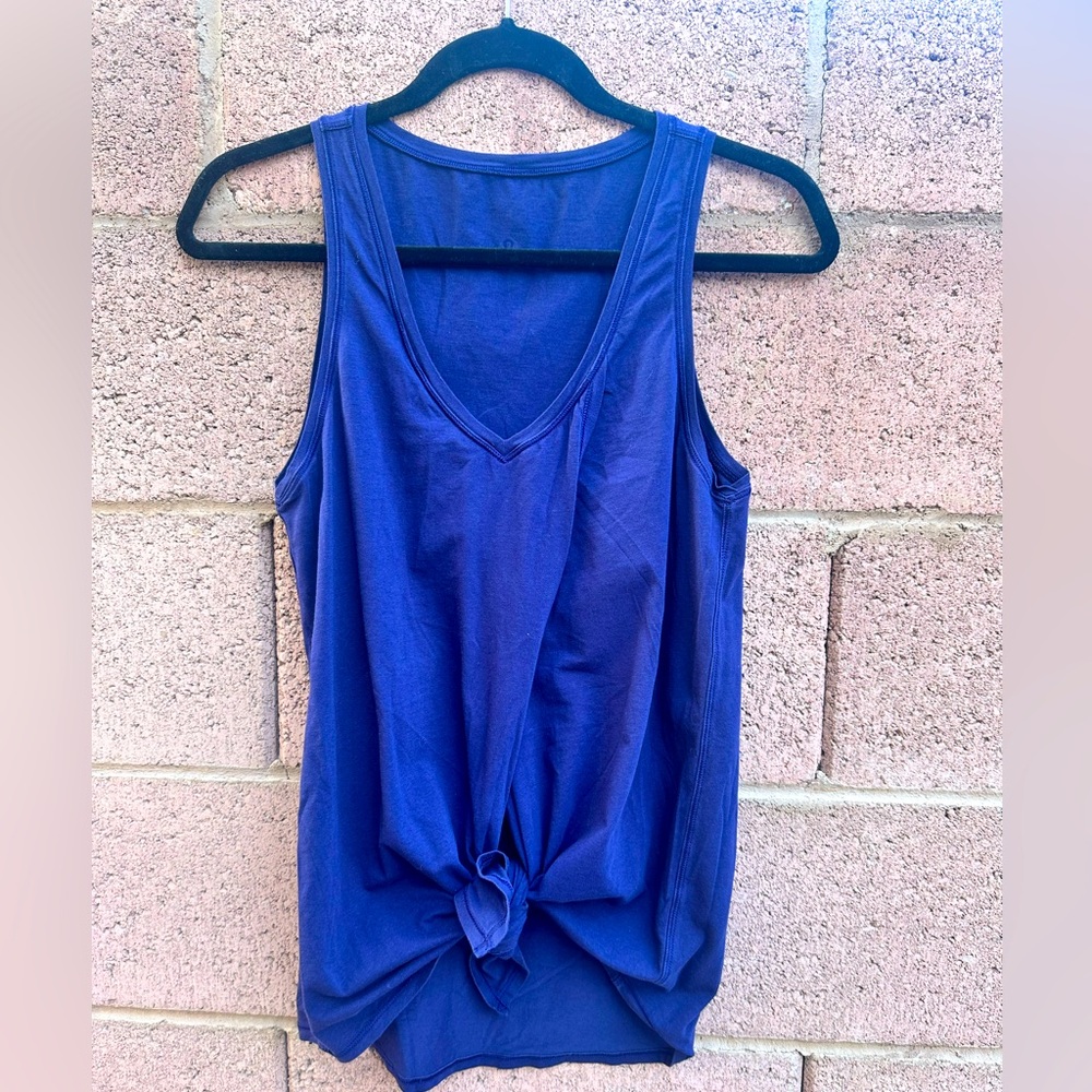 Women’s Twist Tank Top Lululemon Size XS/S tie front stretch soft cotton casual